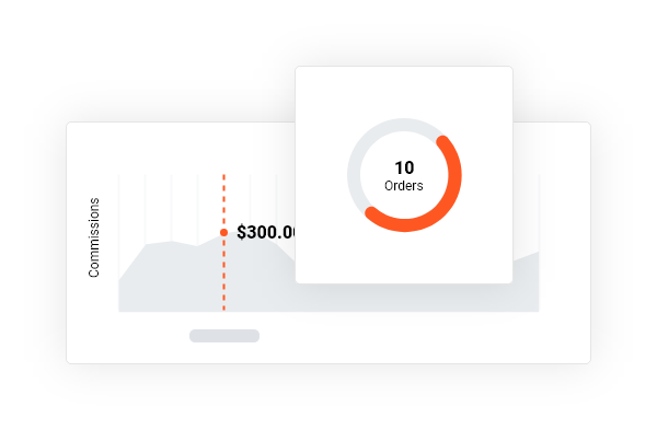 Affiliate statistics illustration